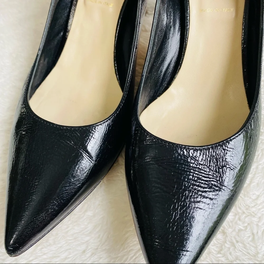 Butter shoes patent leather black 3” heels